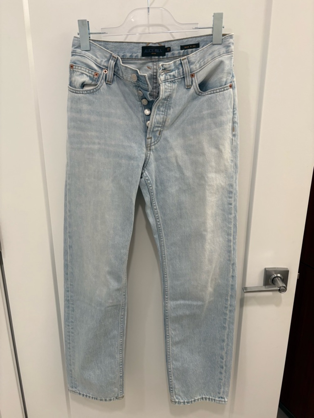 Alex Mill Jane Mid Rise Straight Jean in Nara Wash Size 27 - Picture 2 of 8